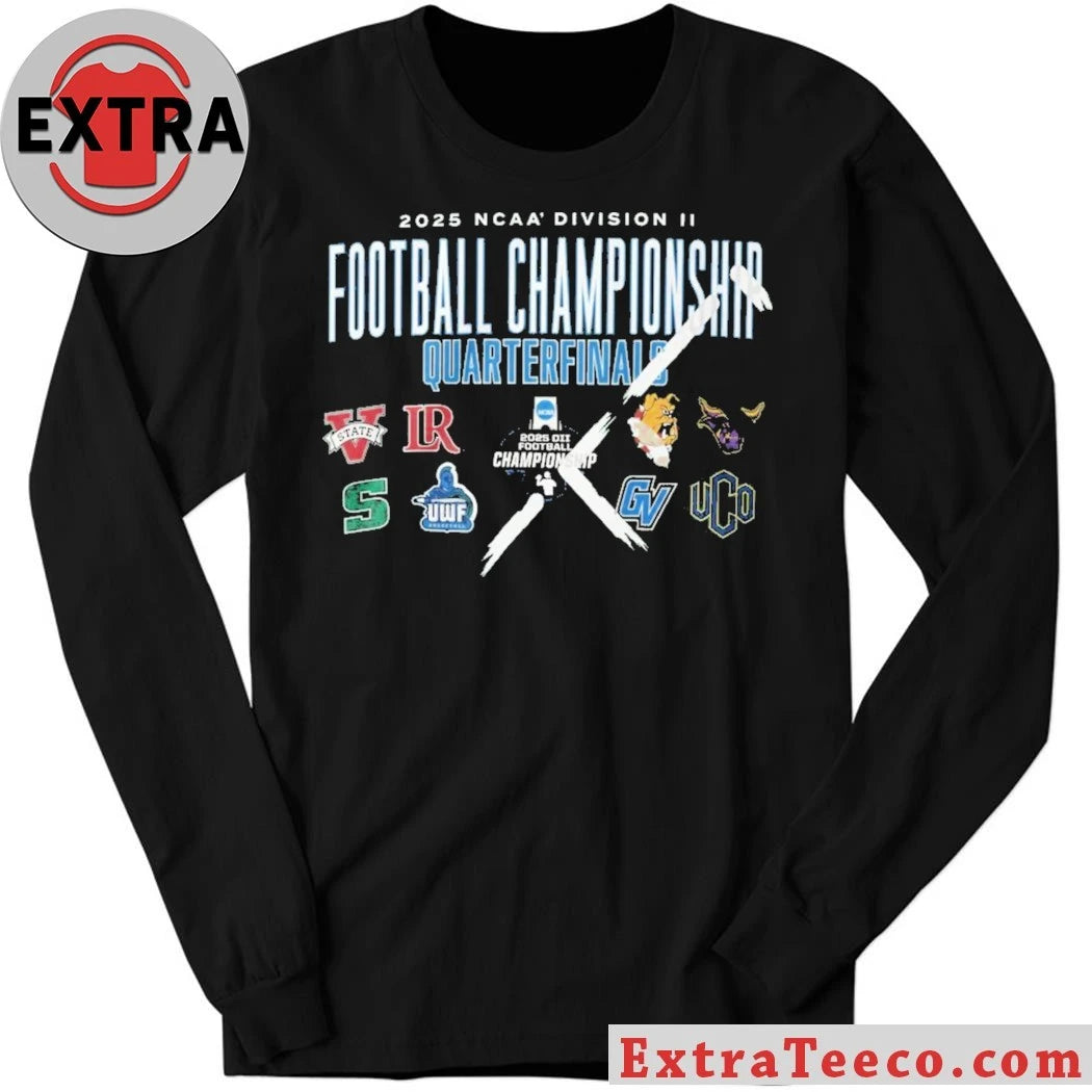 2025 Ncaa Division Ii Football Championship Quarterfinals Logo Shirt