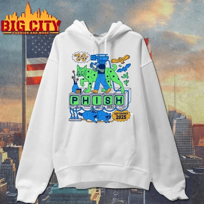 2025 Phish Bobcat Broadcast September Tour Shirt