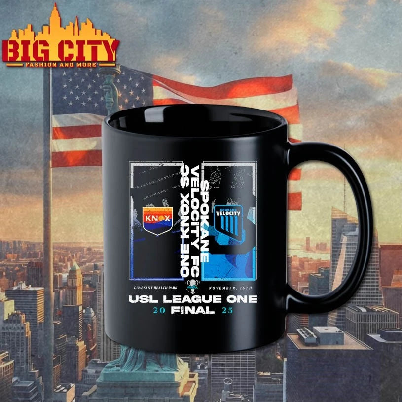 2025 USL League One Final Match Up One Knoxville SC Vs. Spokane Velocity FC shirt