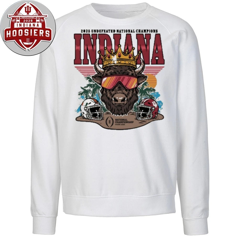 2025 Undefeated National Champions Indiana Mascot And Helmet T-Shirt