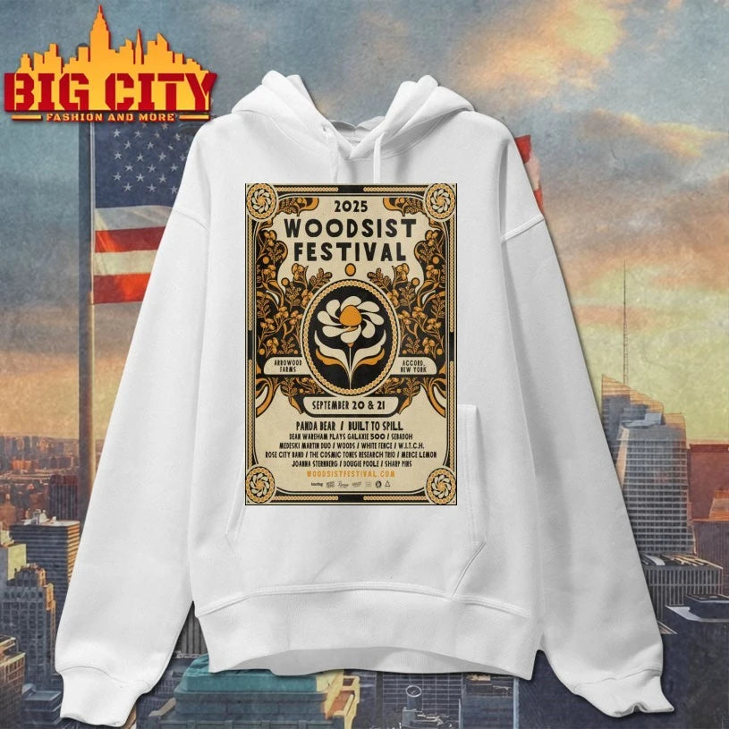 2025 Woodsist Festival Arrowood Farms, Accord, NY Sept 20-21, 2025 Poster shirt
