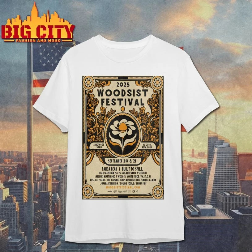 2025 Woodsist Festival Arrowood Farms, Accord, NY Sept 20-21, 2025 Poster shirt