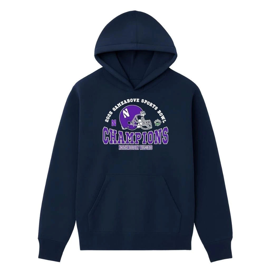 2025 GameAbove Bowl Champions Northwestern Wildcats Football Champions 2025 GameAbove Sports Bowl Shirt