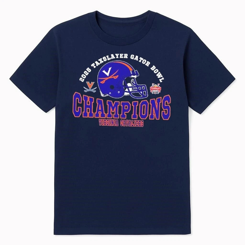 2025 Gator Bowl December Champions Virginia Cavaliers Football The Champions 2025 TaxSlayer Gator Bowl Shirt