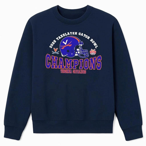 2025 Gator Bowl December Champions Virginia Cavaliers Football The Champions 2025 TaxSlayer Gator Bowl Shirt