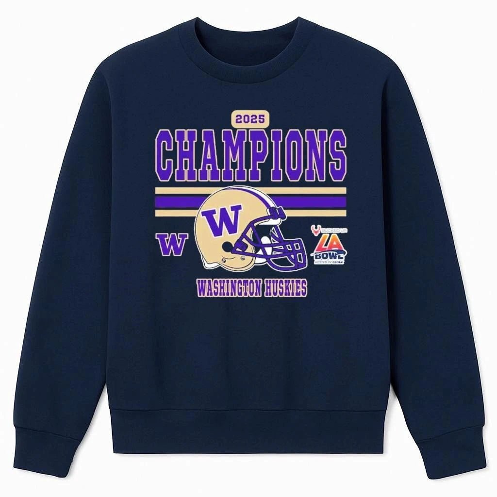 2025 LA Bowl Champions Washington Huskies Football Champions 2025 Bucked Up LA Bowl Hosted by Gronk Shirt