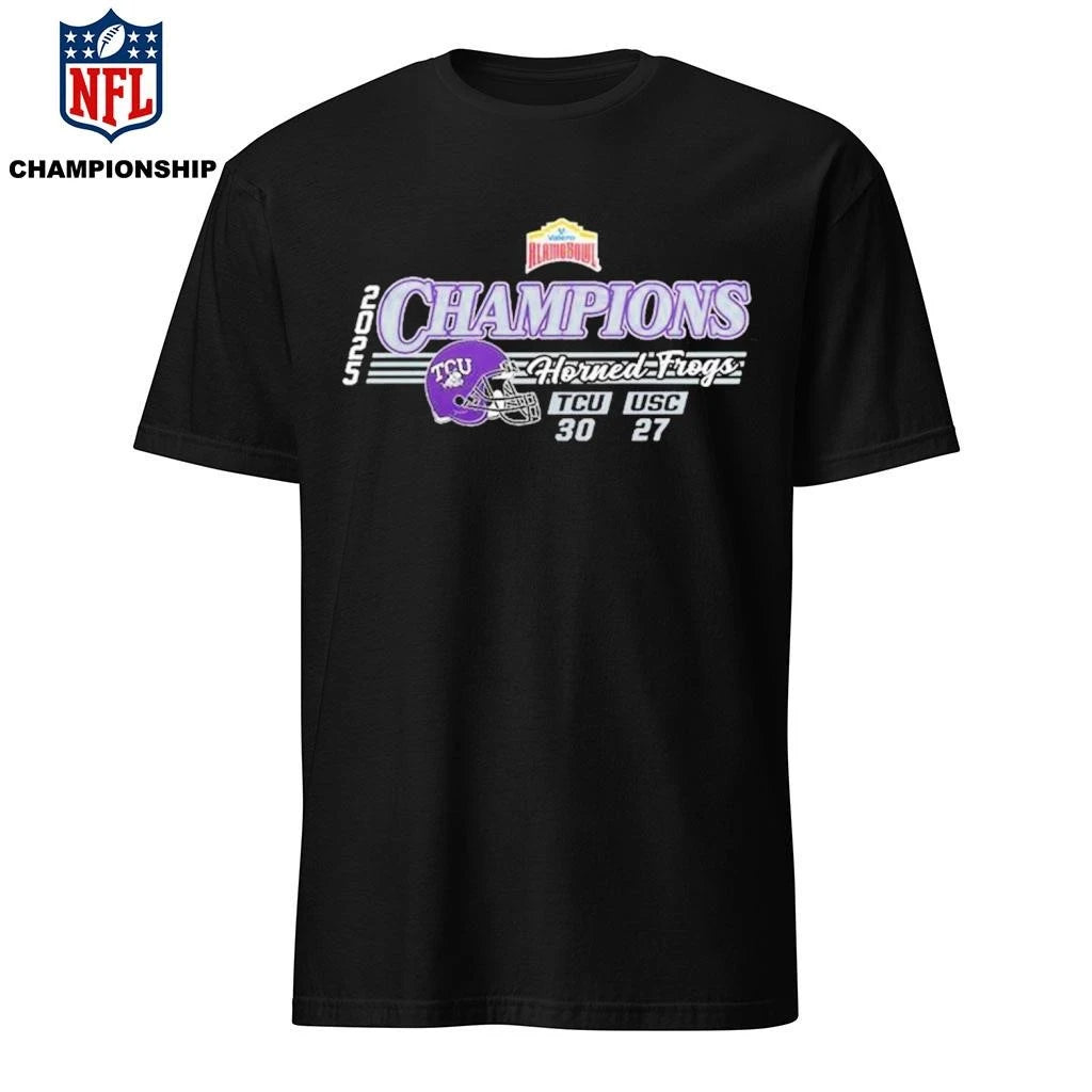 2025 Valero Alamo Bowl Champions TCU Horned Frogs Shirt