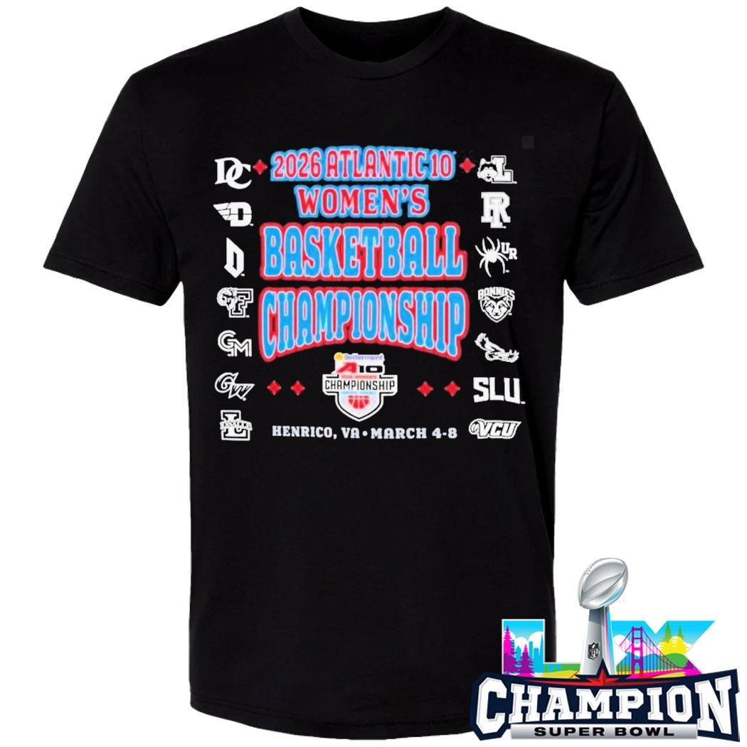 2026 Atlantic 10 Women’s Basketball Championship Bracket March 48 2026 In Henrico Virginia Shirt