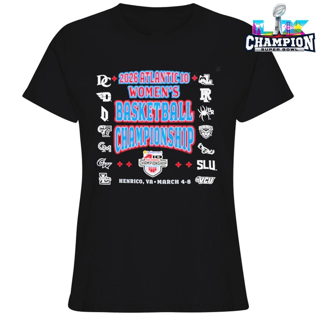 2026 Atlantic 10 Women’s Basketball Championship Bracket March 48 2026 In Henrico Virginia Shirt