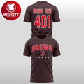 2026 Boston Bruins Brown 401 Brown Univ Two Sided Shirt