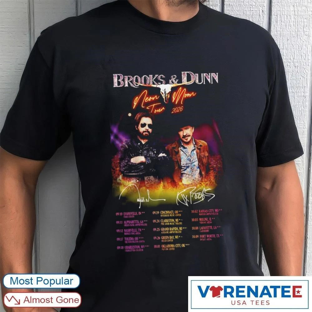 2026 Brooks Dunn Neon Moon Tour Dates Signatures shirt