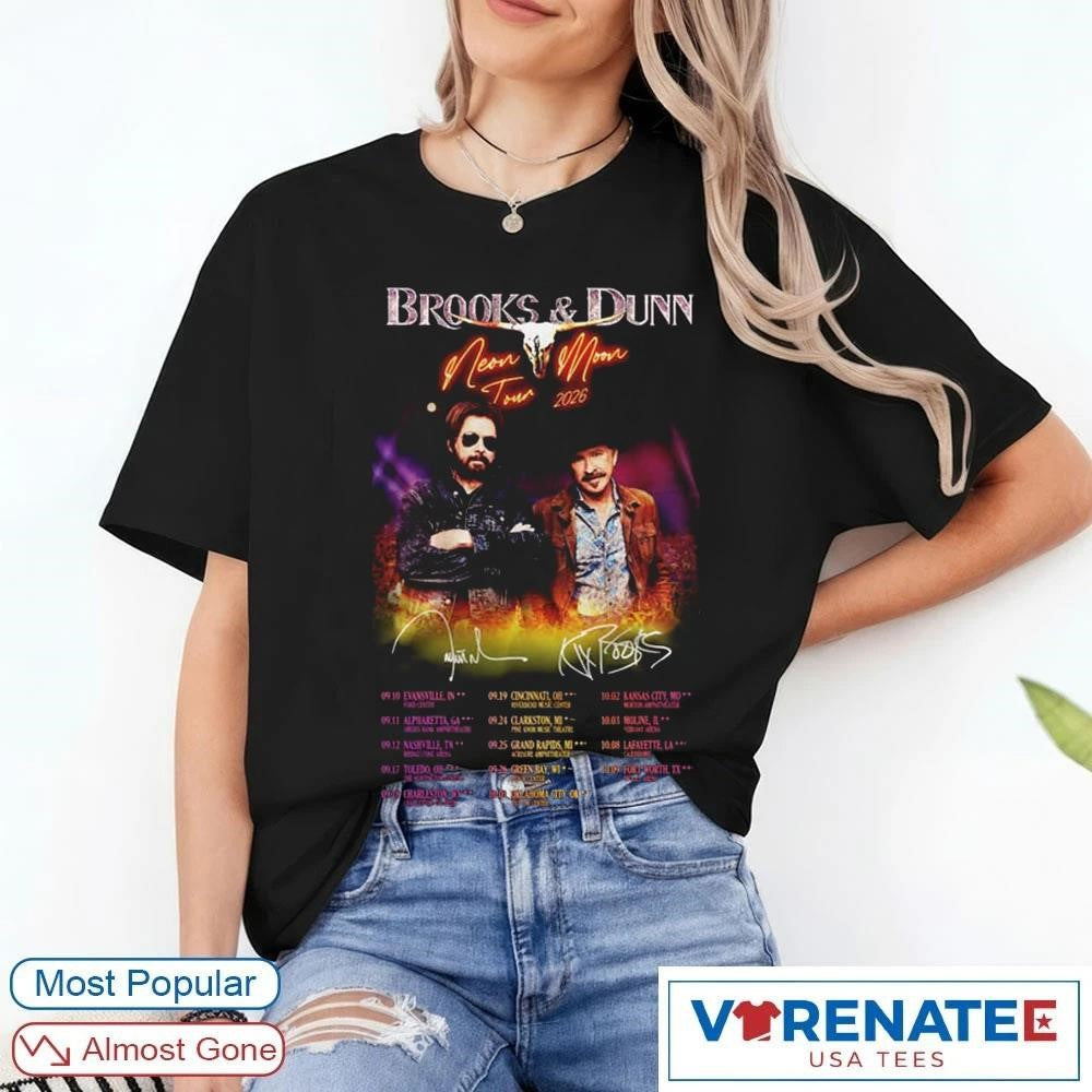 2026 Brooks Dunn Neon Moon Tour Dates Signatures shirt