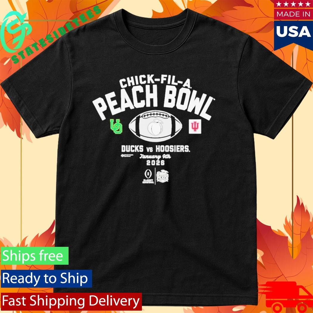 2026 Chick-Fil-A Peach Bowl 2-Team Ducks Vs Hoosiers Shirt