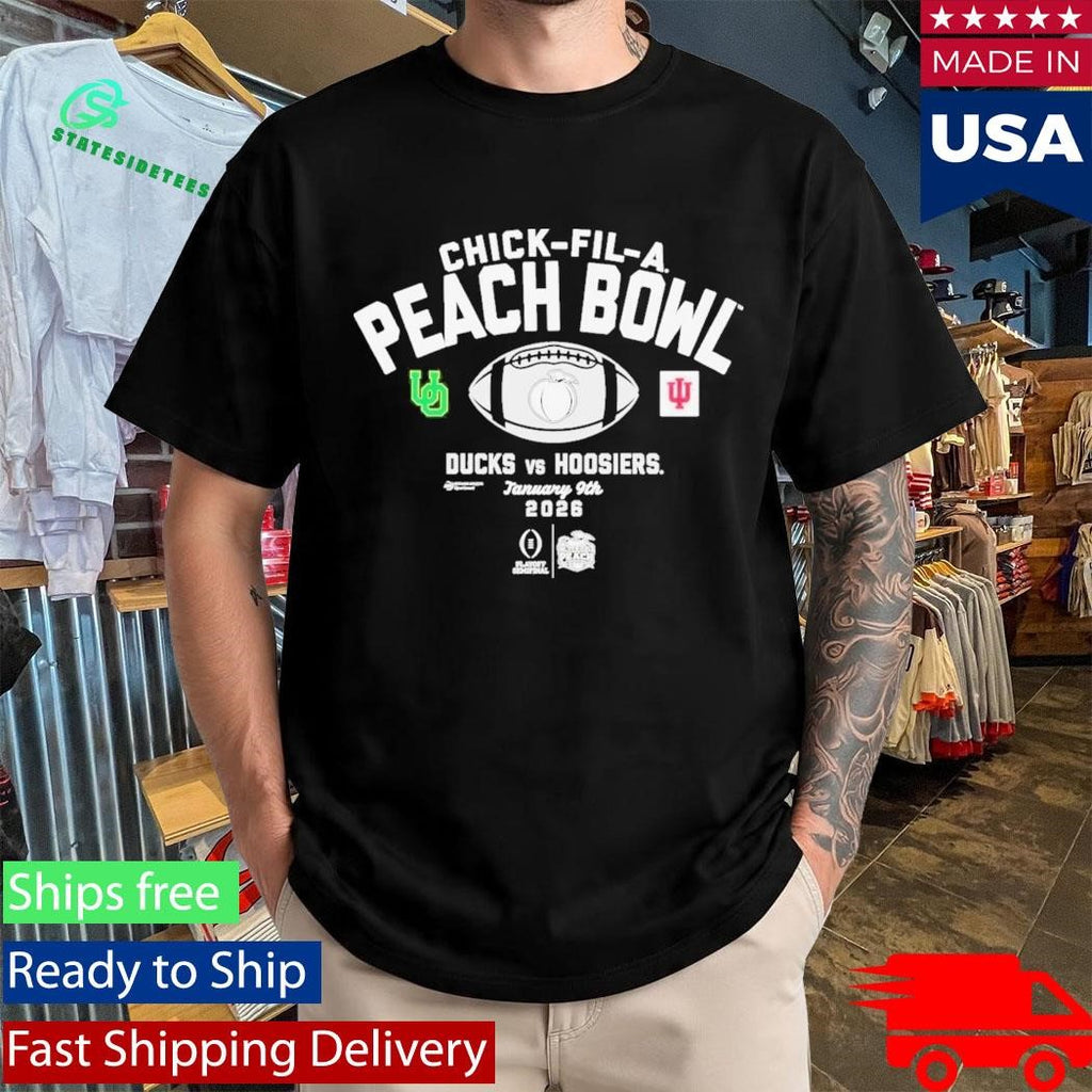 2026 Chick-Fil-A Peach Bowl 2-Team Ducks Vs Hoosiers Shirt