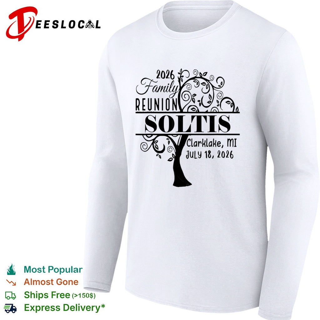 2026 Family Reunion Soltis Clarklake MI July 18 2026 tree shirt