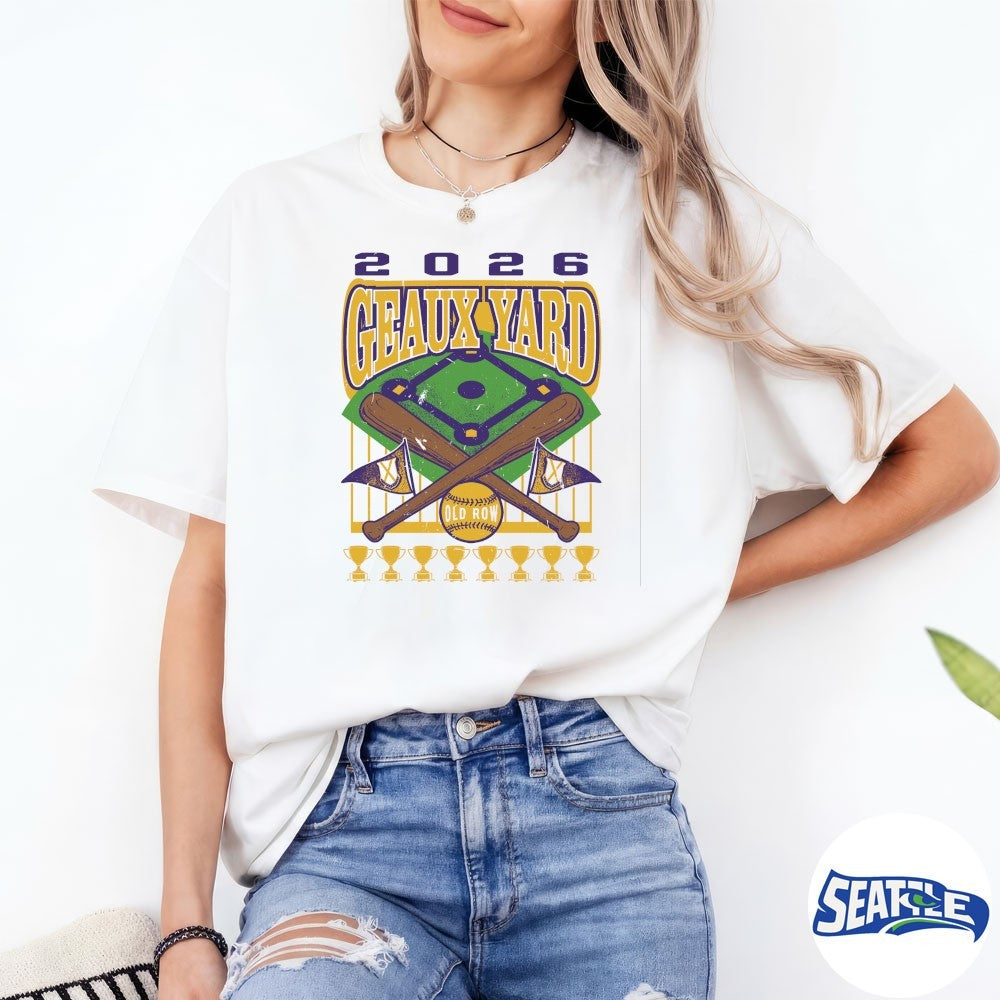 2026 Geaux Yard Baseball Old Row shirt