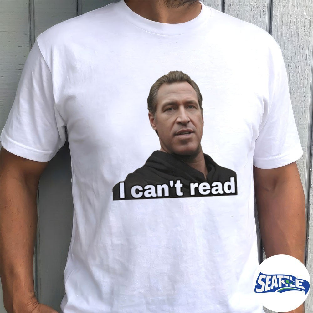 2026 I Can’t Read Newsom Portrait shirt