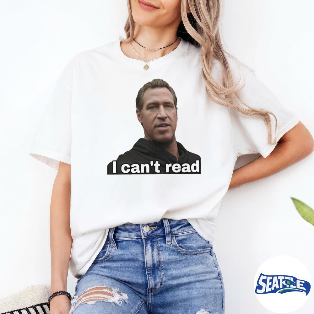2026 I Can’t Read Newsom Portrait shirt