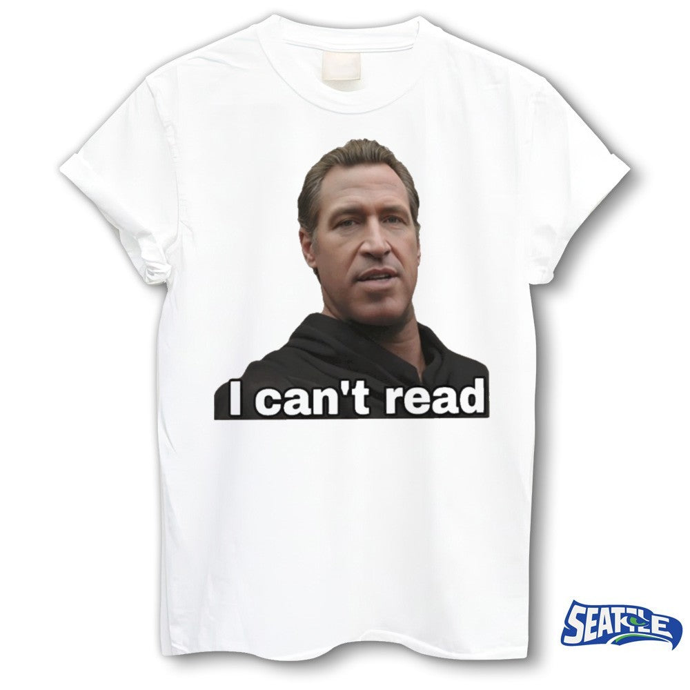 2026 I Can’t Read Newsom Portrait shirt