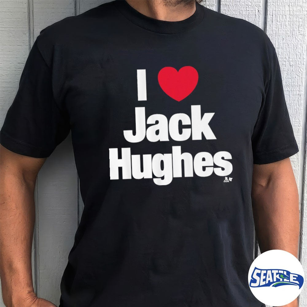 2026 I Heart Jack Hughes USA Team Hockey Winter Olympics shirt