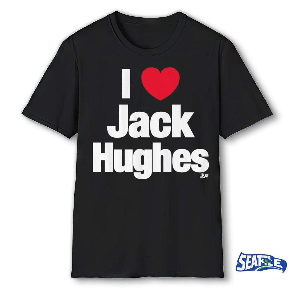 2026 I Heart Jack Hughes USA Team Hockey Winter Olympics shirt