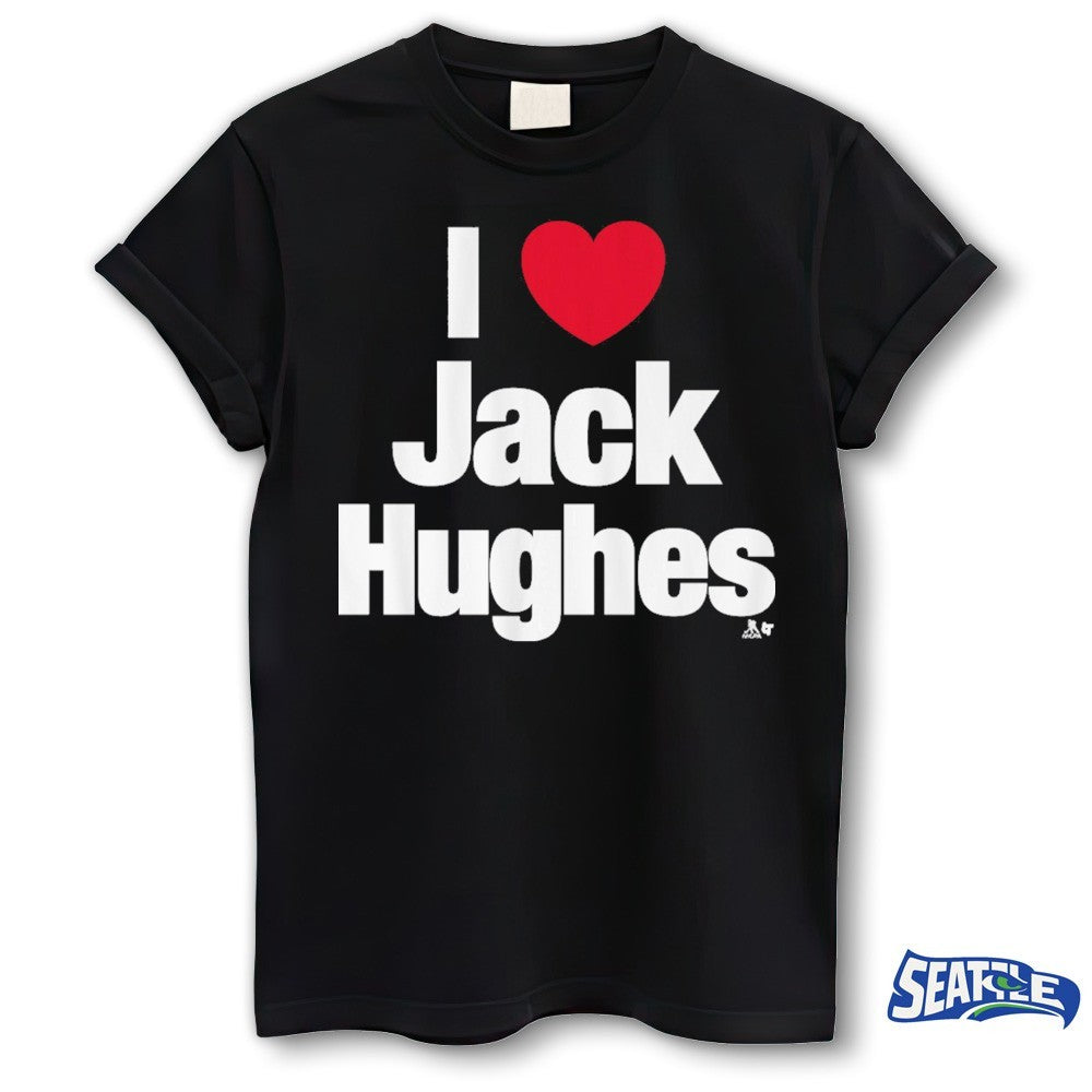 2026 I Heart Jack Hughes USA Team Hockey Winter Olympics shirt
