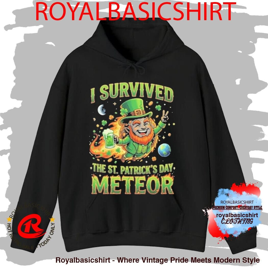 2026 I Survived The St Patrick’s Day Meteor Shirt