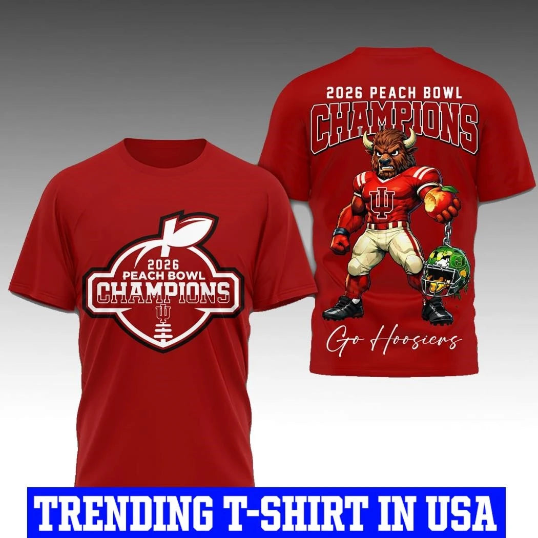 2026 Iu Hoosiers Football Chick-fil-a Peach Bowl Champions Shirt