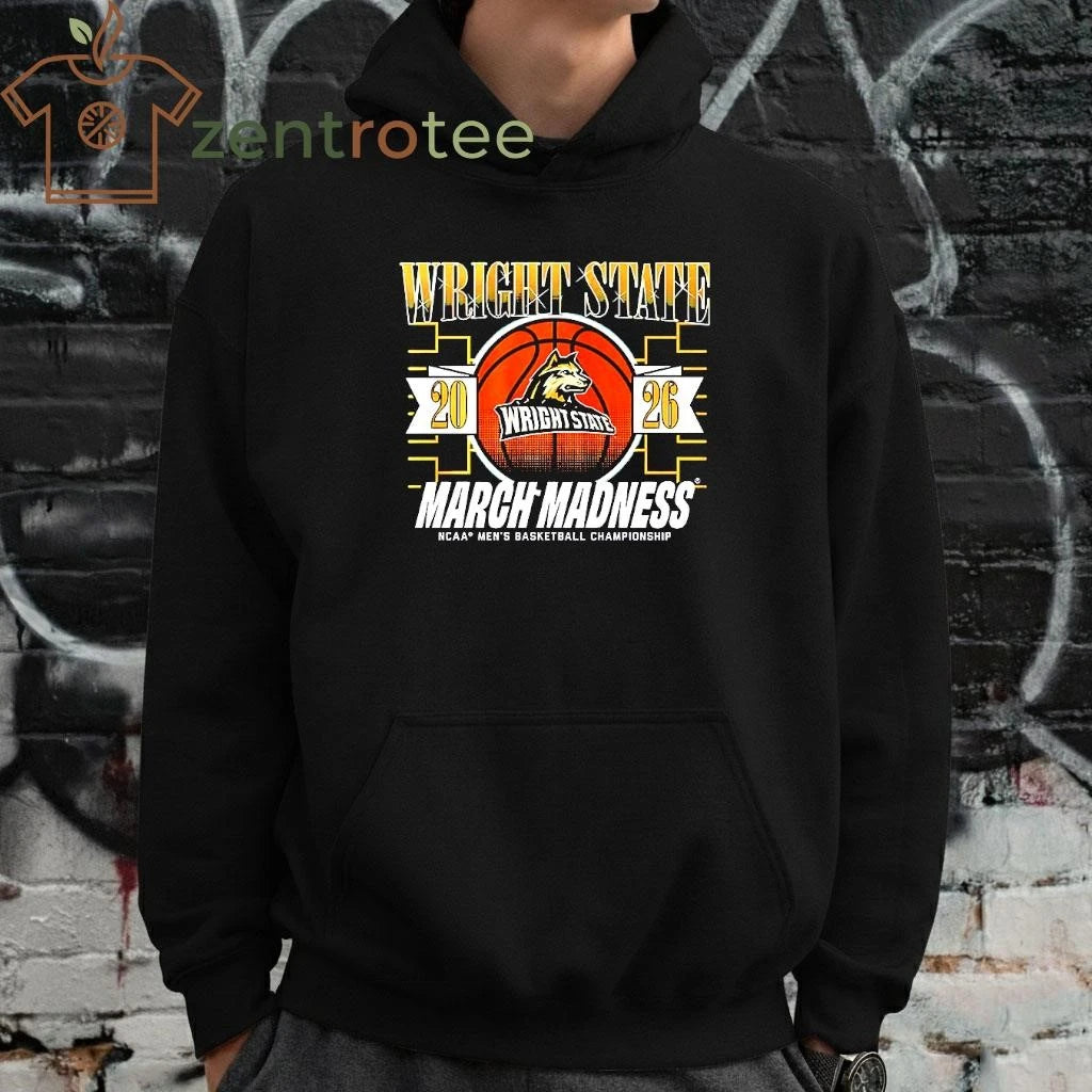 2026 March Madness NCAA Men’s basketball Championship Wright State Raiders ball shirt