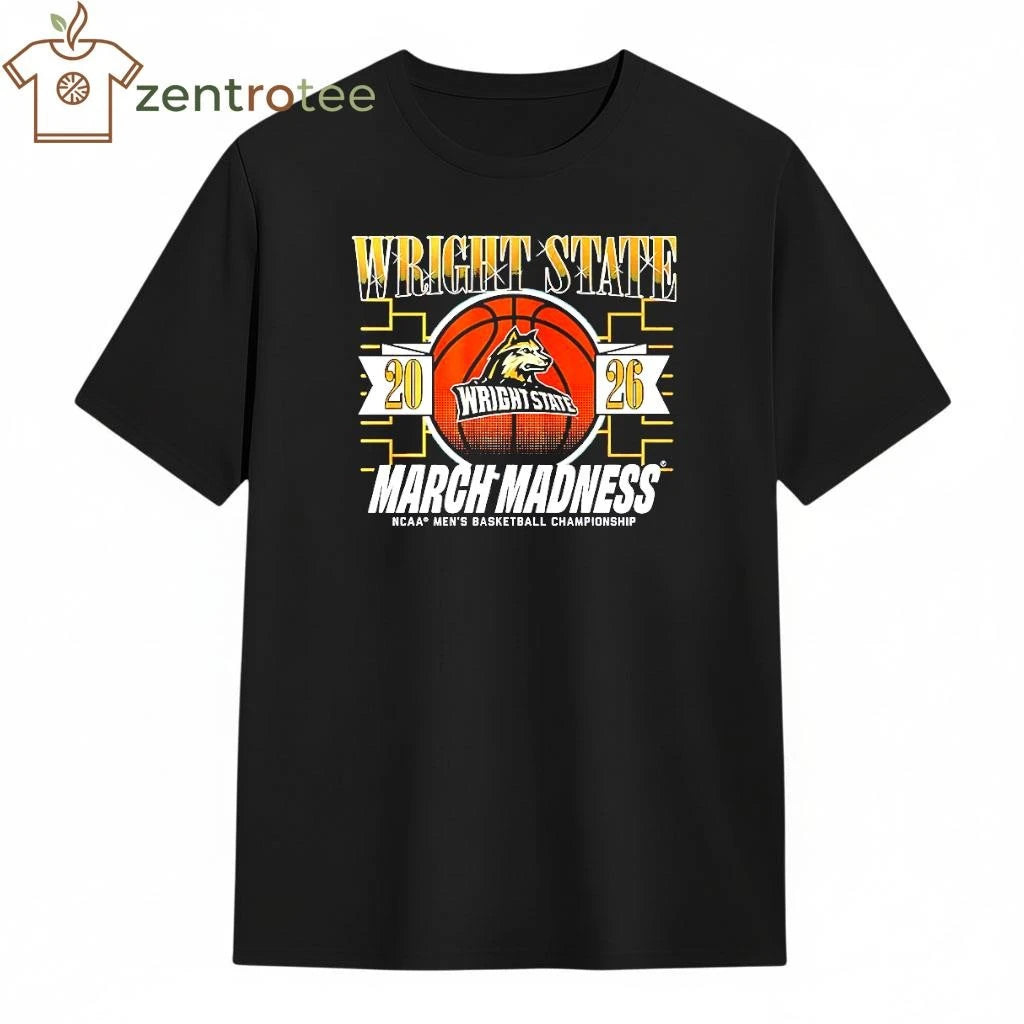 2026 March Madness NCAA Men’s basketball Championship Wright State Raiders ball shirt