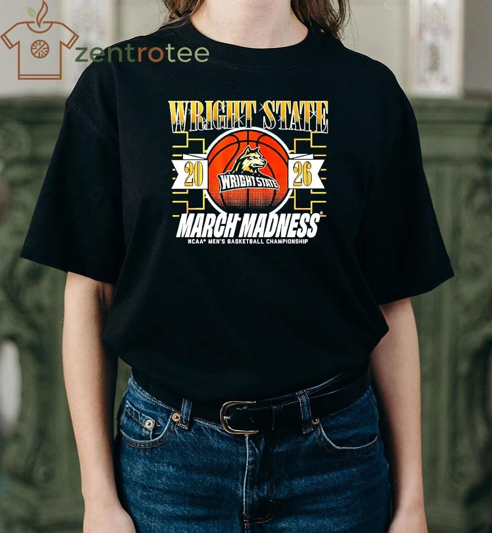 2026 March Madness NCAA Men’s basketball Championship Wright State Raiders ball shirt