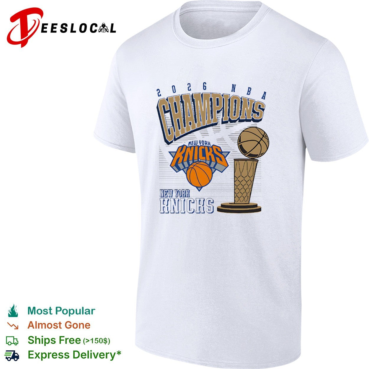 2026 NBA Champions New York Knicks Championship Trophy shirt