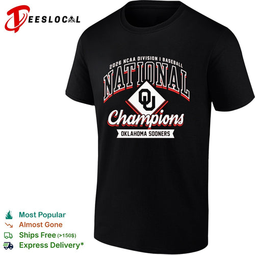 2026 NCAA DI Baseball National Champions Oklahoma Sooners shirt