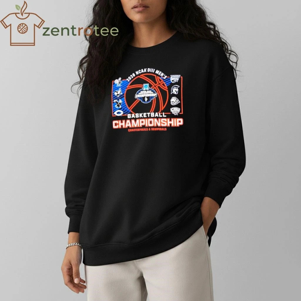 2026 NCAA Division III Men’s Basketball Championship Quarterfinals and Semifinals ball shirt