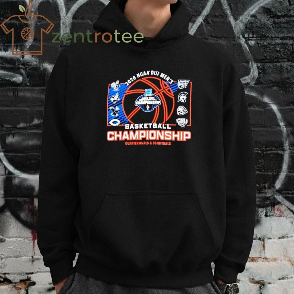 2026 NCAA Division III Men’s Basketball Championship Quarterfinals and Semifinals ball shirt