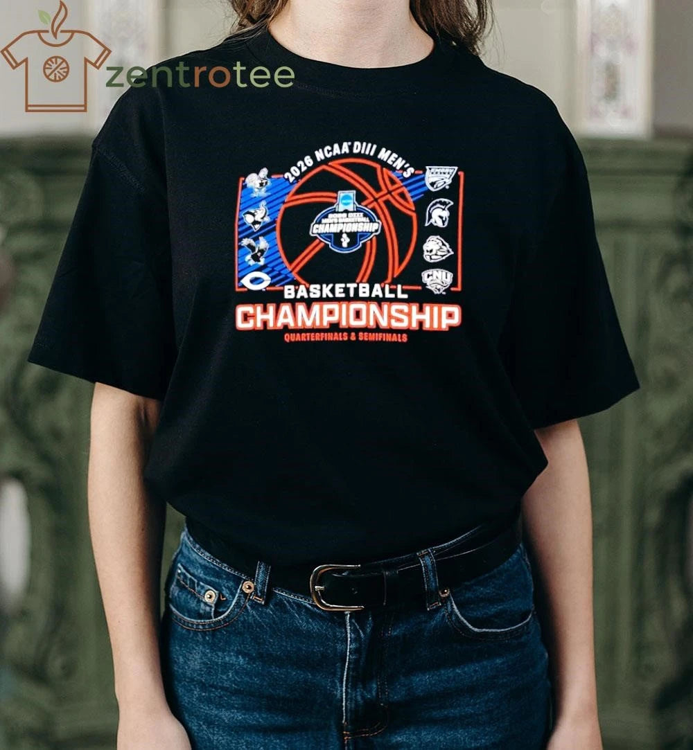 2026 NCAA Division III Men’s Basketball Championship Quarterfinals and Semifinals ball shirt