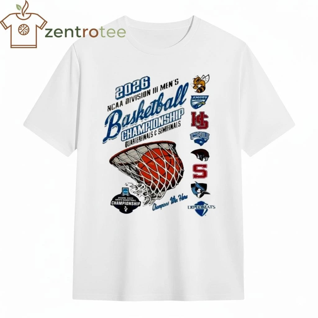 2026 NCAA Division III Men’s Basketball Quarterfinals, Semifinals tee
