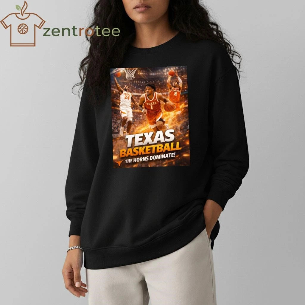 2026 NCAA Texas basketball the horns dominate shirt