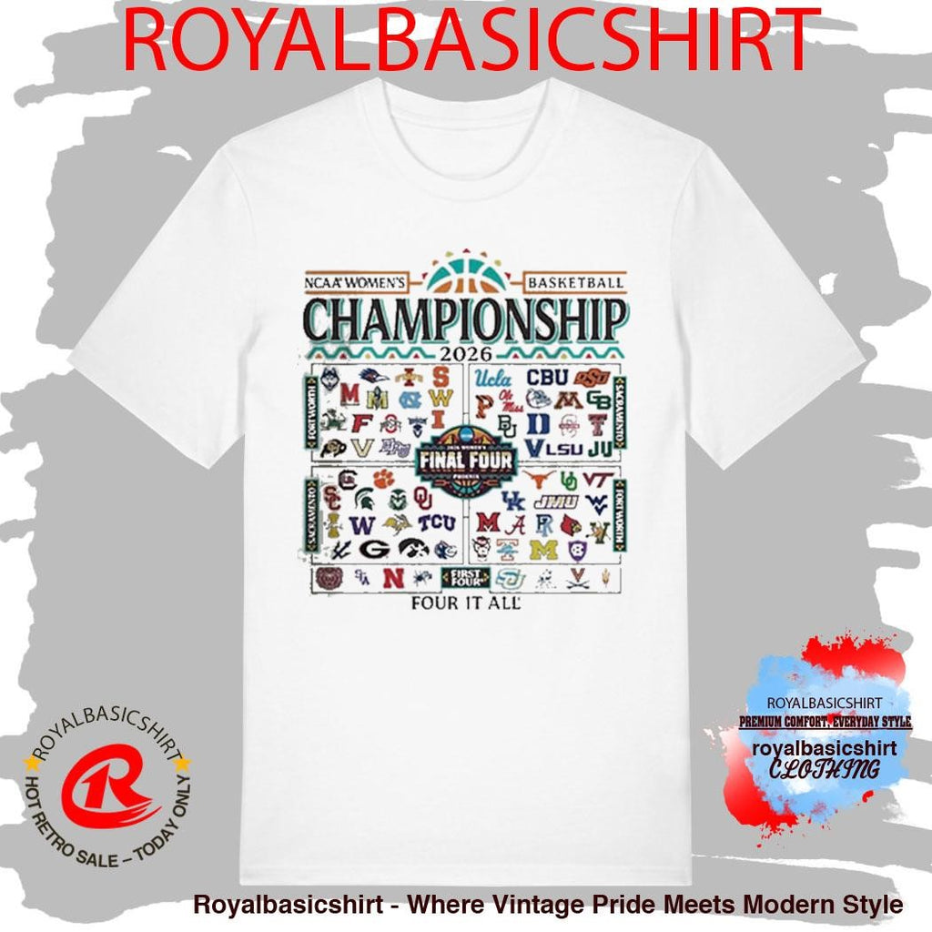 2026 NCAA Women’s Basketball March Madness All-Team T-Shirt