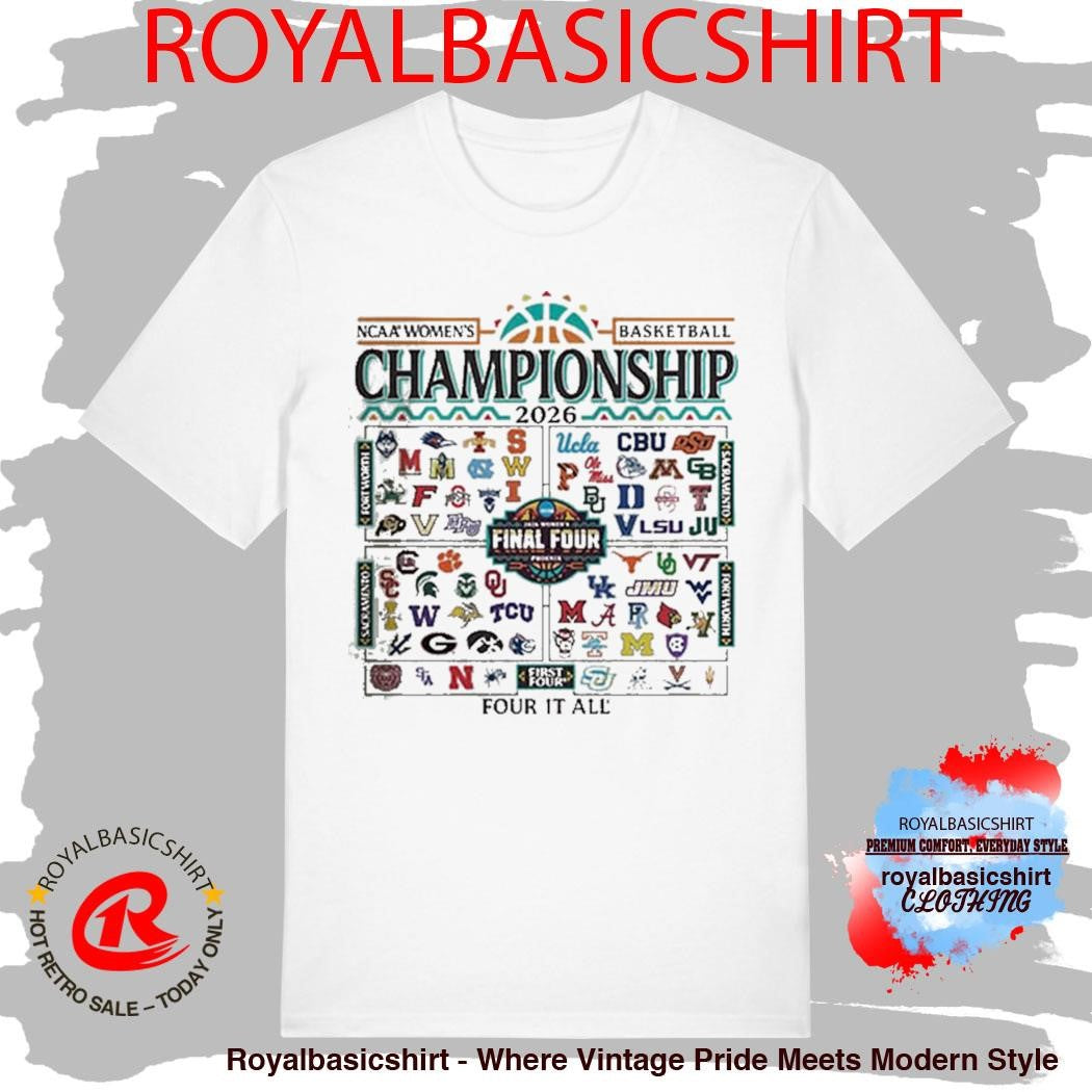2026 NCAA Women’s Basketball March Madness All-Team T-Shirt