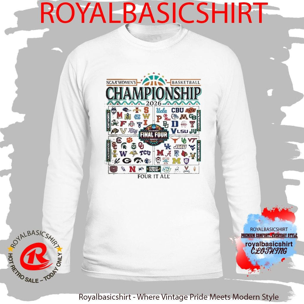 2026 NCAA Women’s Basketball March Madness All-Team T-Shirt