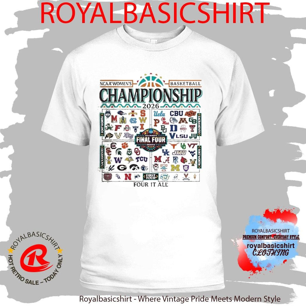 2026 NCAA Women’s Basketball March Madness All-Team T-Shirt