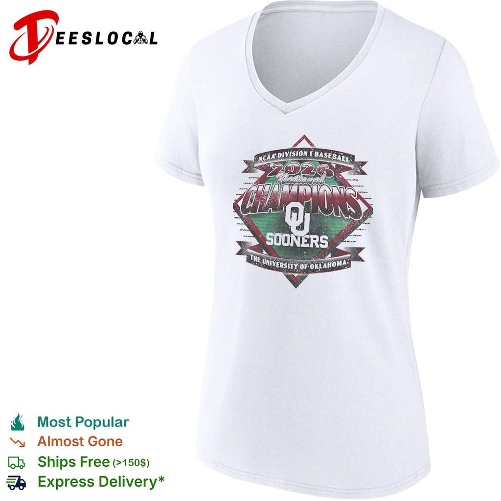 2026 National Champions Oklahoma Sooners NCAA Division I Baseball The University shirt