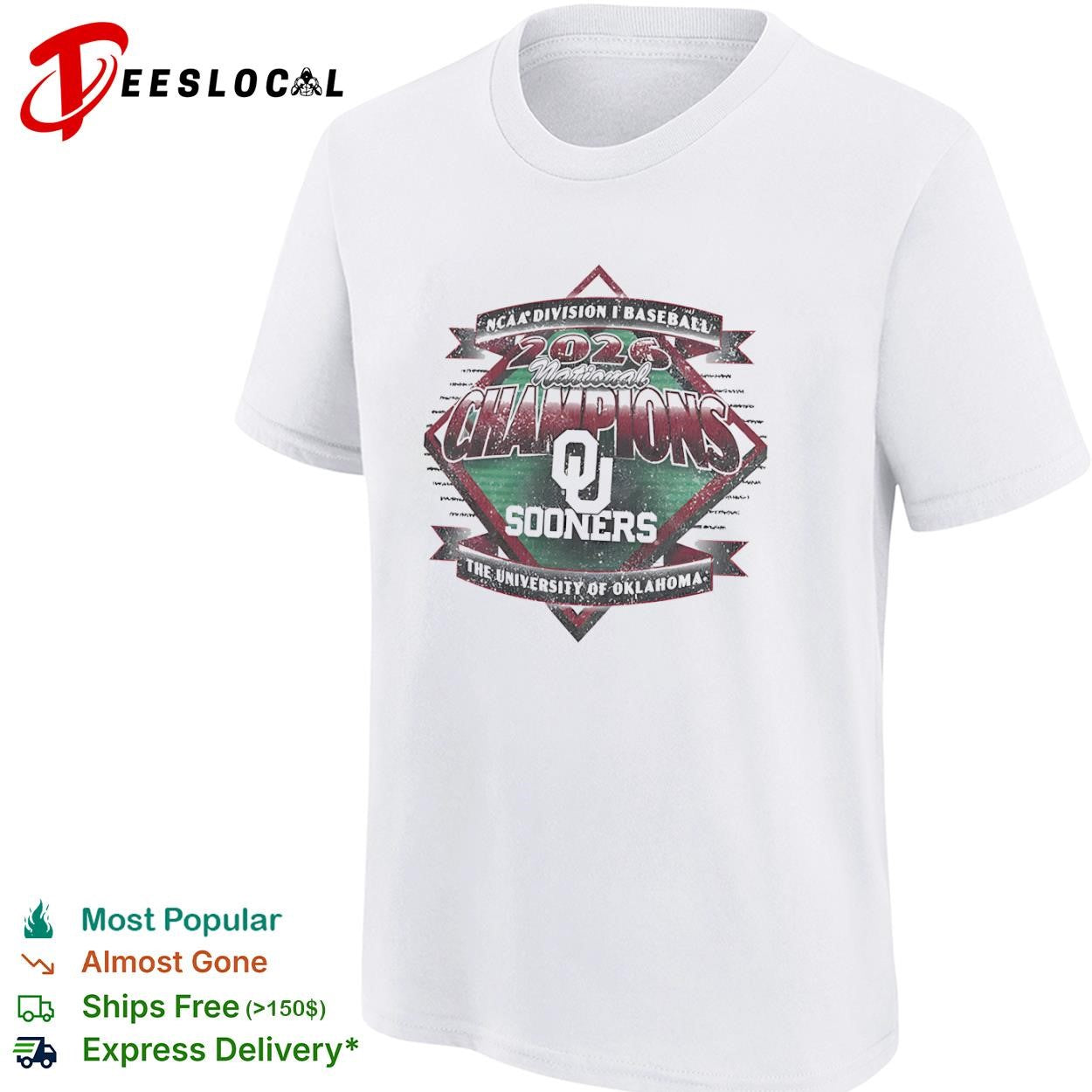 2026 National Champions Oklahoma Sooners NCAA Division I Baseball The University shirt
