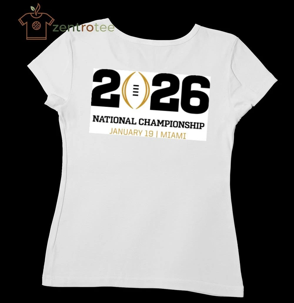2026 National championship January 19 Miami logo tee