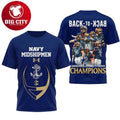 2026 Navy Midshipmen Back To Back Commander in Chief’s Trophy Champions Two Sided Shirt