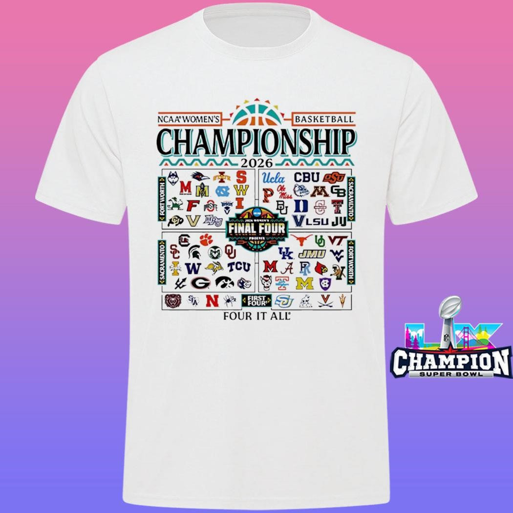 2026 Ncaa Women’s Basketball March Madness Championship Final Four Shirt
