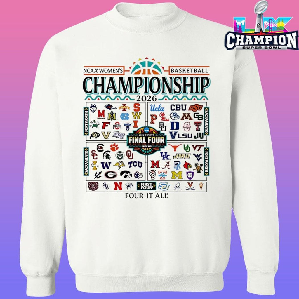 2026 Ncaa Women’s Basketball March Madness Championship Final Four Shirt