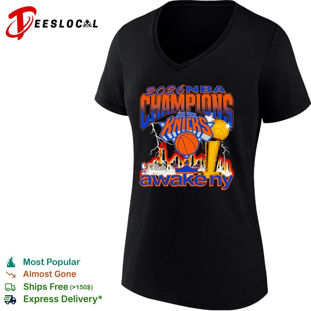 2026 New York Knicks NBA Champions Awake NY Finals basketball shirt