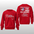 2026 Philadelphia Phillies x Real Grandmas Logo Two Sided Sweatshirt T-Shirt
